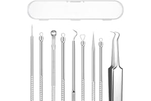 DTDNZKN 5PCS Blackhead Remover Comedone Extractor Kit - Professional Stainless Steel Tools for Pimple, Acne, and Blemish Remo