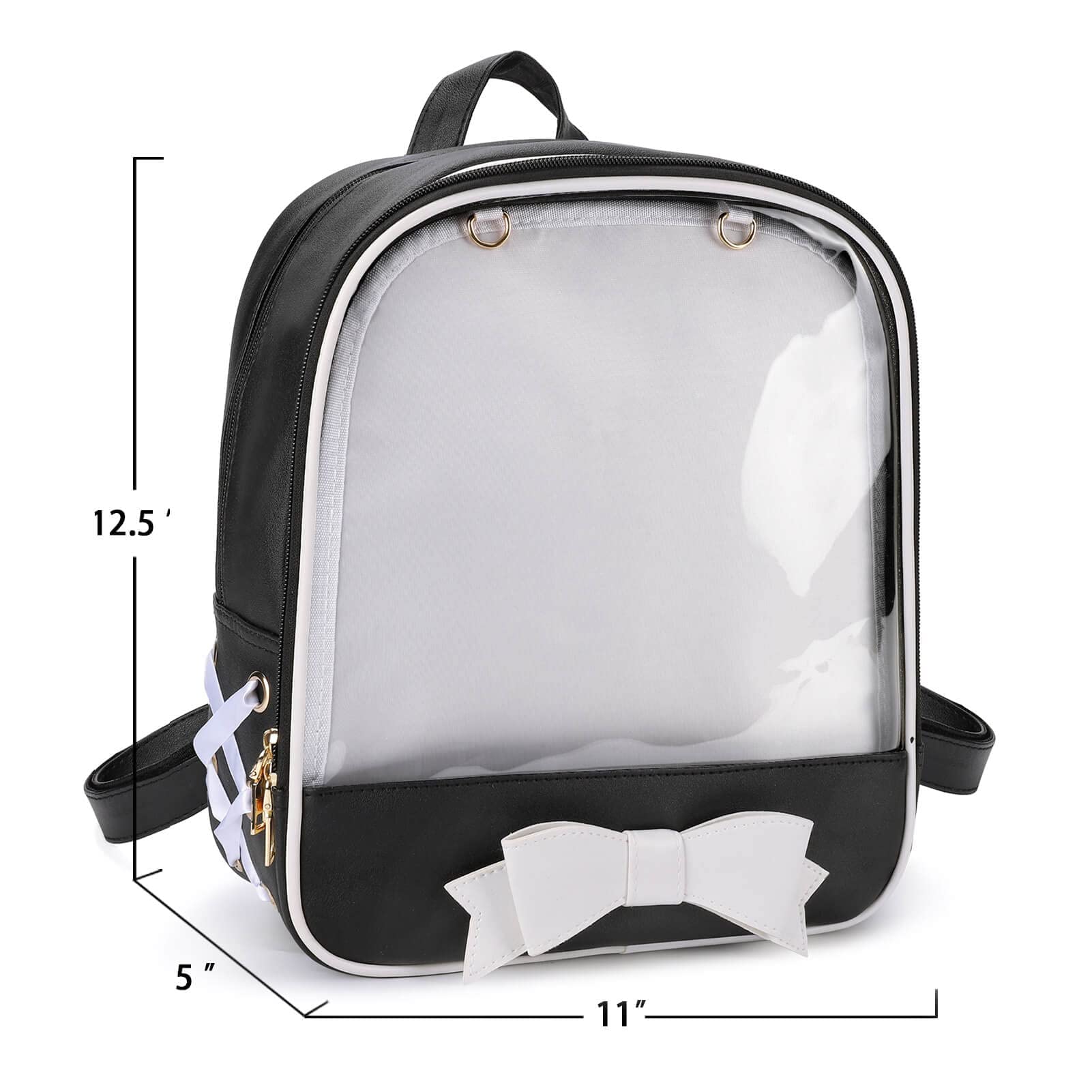 STEAMEDBUN Ita Bag Backpack Bowknot Kawaii Pin Display Backpack Bag with Insert