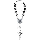 Intercession Hematite Car Rearview Mirror Medal Ornament