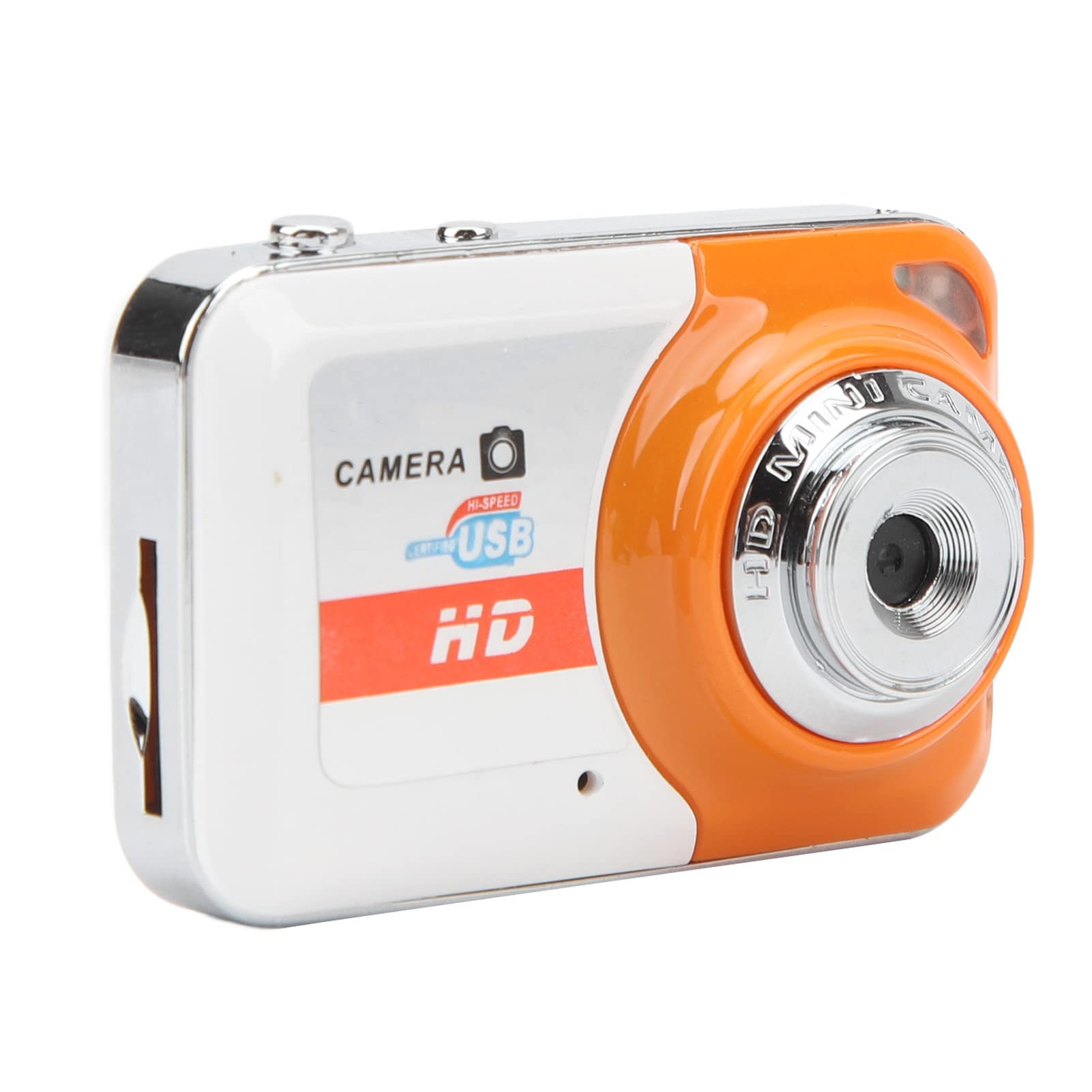 Digital Camera with 32GB Card, Anti Shake FHD 960P Compact Point and Shoot Camera, Portable for Teens, Students, Boys, Girls, Seniors (Orange)