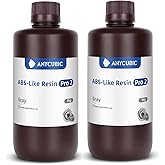 ANYCUBIC ABS-Like Resin Pro 2, Toughness Upgrade 3D Printer Resin, Low Odor 405nm UV-Curing Resin, High Precision and High-Su