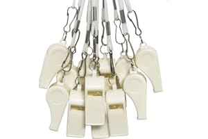 DYBADYSA 20 Pcs Plastic Loud Whistles with Lanyard for Referee Coaches Basketball Football Sports Training Game Event Lifeguard Survival Emergency Fun School Kids Tool Set Suppliers
