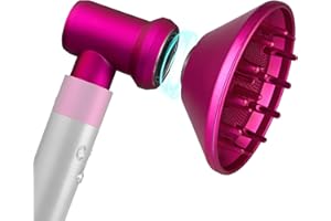 KUFLANT Upgraded Adaptor and Diffuser Replacement for Dyson Airwrap Attachments, Use the Diffuser Attachment Replacement for Dyson Airwrap to Shape Hair in Variety of Styles (Rose)