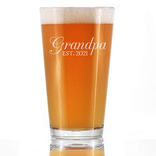 Best Drinking Glasses 2021 Amazon.com: Grandpa Est 2021 Pint Glass for Beer New Best Drinking Glasses 2021 Amazon.com: Grandpa Est 2021 Pint Glass for Beer New