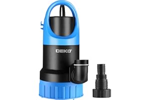 Sump Pump 1 HP Submersible Water Pump Thermoplastic Portable Utility Pump 4500 GPH High Flow Water Removal