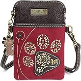 CHALA Dazzled Cell Phone Crossbody Purse-Women PU Leather Multicolor Handbag with Adjustable Strap