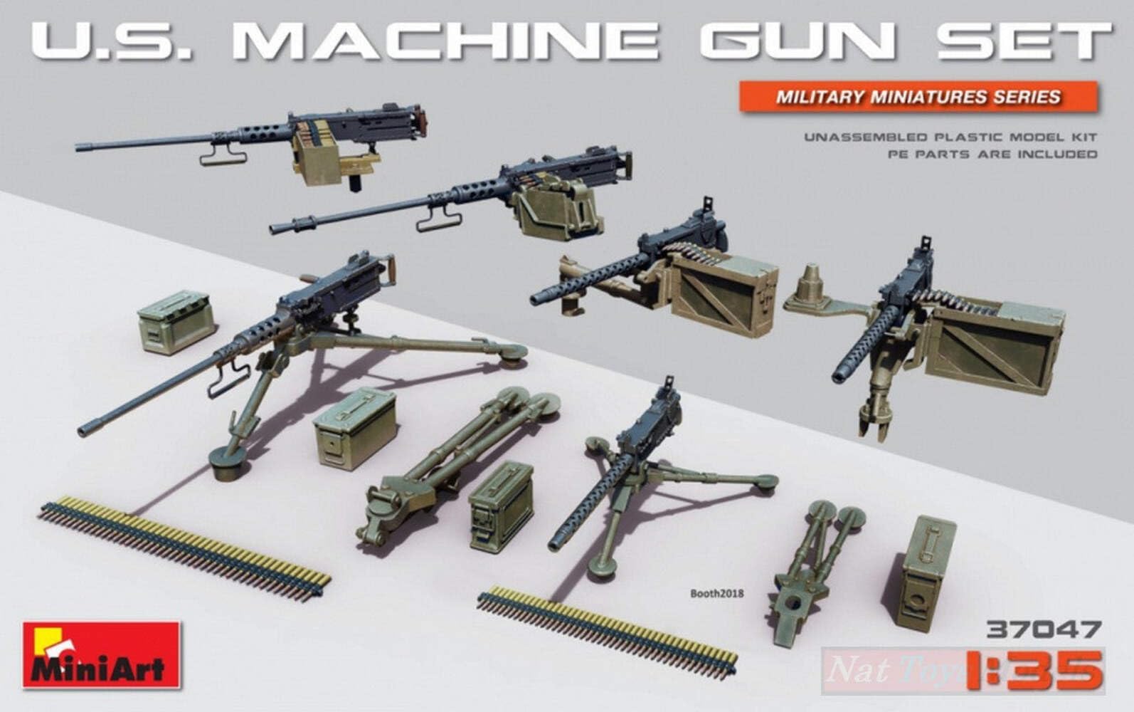 MiniArt ASSEMBLY KIT COMPATIBLE WITH U.S. MACHINE GUN SET KIT 1:35 MIN37047