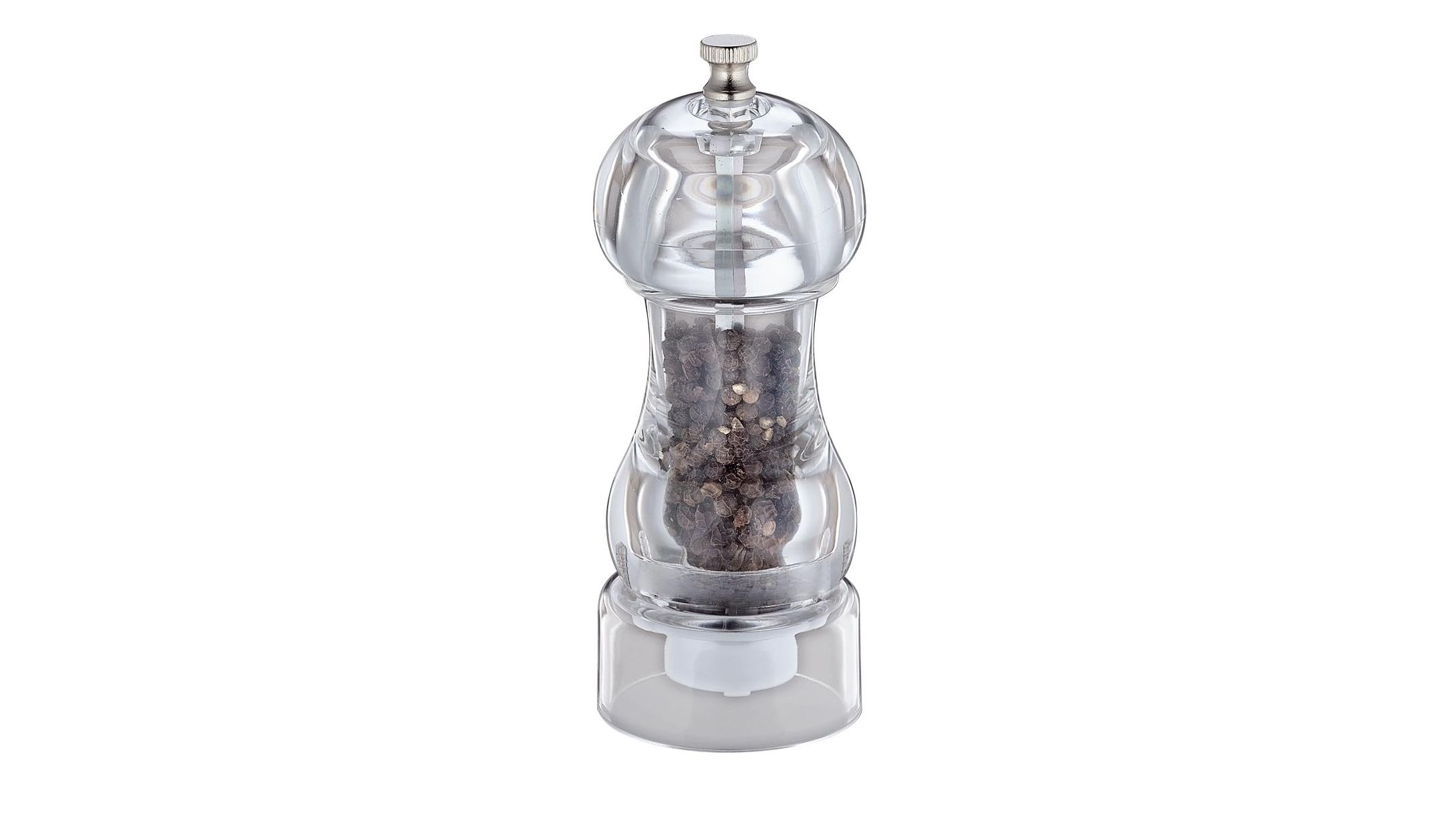 Zassenhaus Acrylic Neus Pepper Mill, Transparent