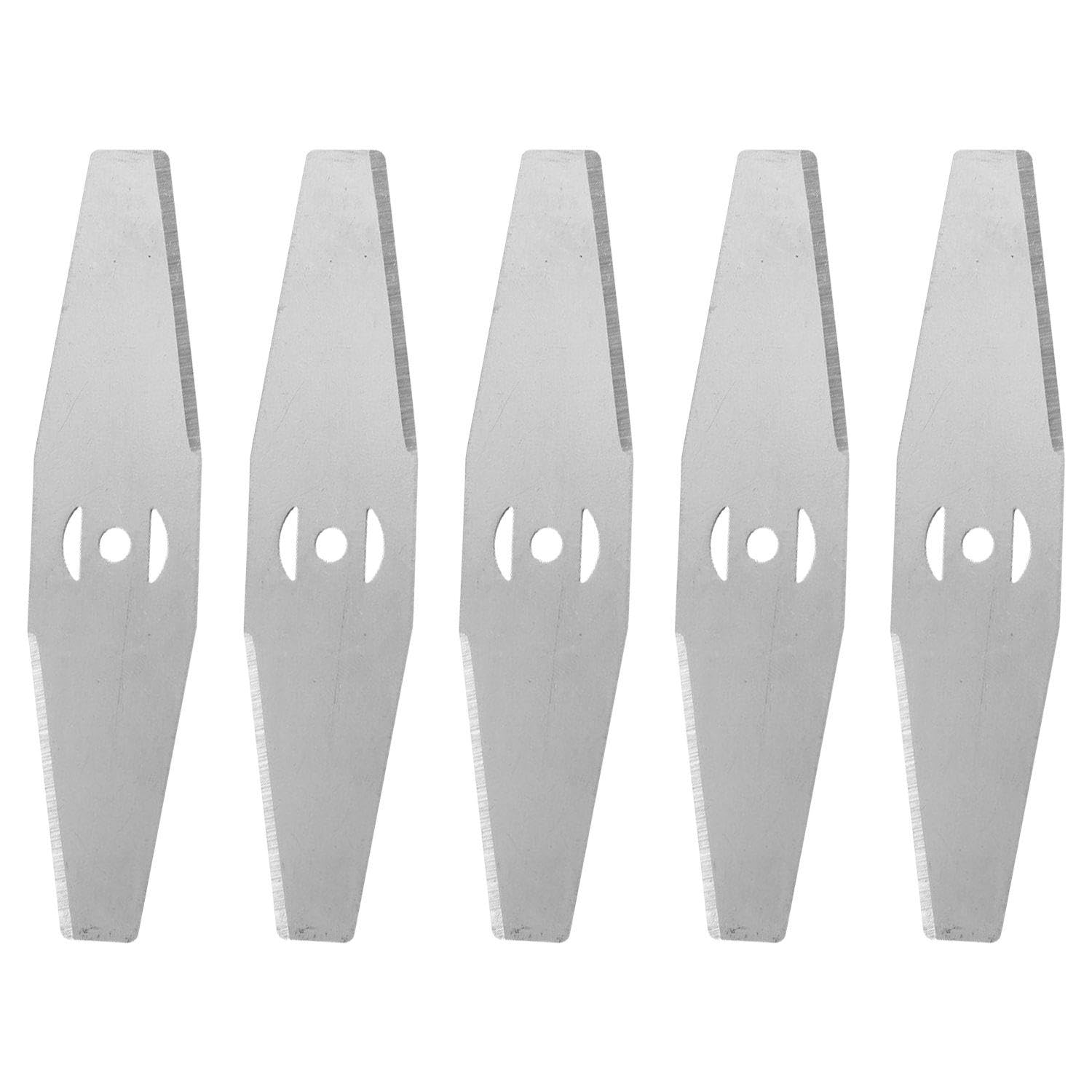 NXPWRC 5 Pieces Lawn Mower Blades, Brush Cutter Blades, Cordless Lawn Mower Spare Blades, Electric Lawn Mower Spare Blades, Lawn Mower Accessories, Gardening Supplies