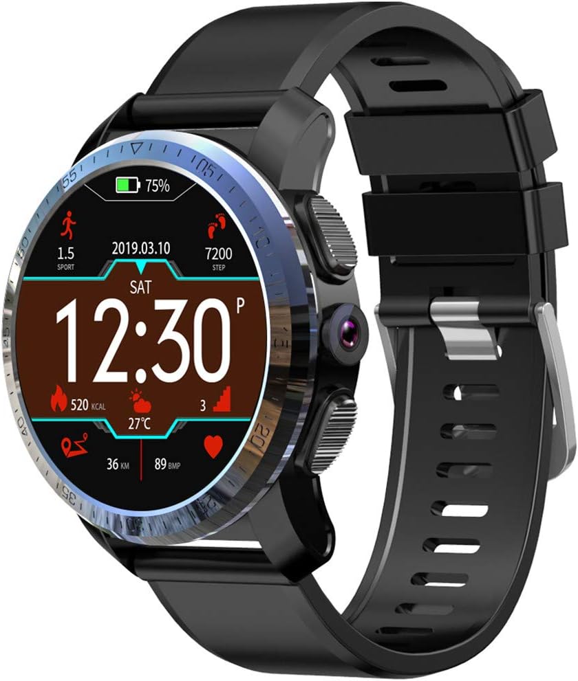 Smartwatch Mobile Phone Compatible with IOS / Android - Pro Premium Smart Watch 1.39-inch 3GB+32GB Memory AMOLED 4G Dual Chip 8.0MP IP67 Waterproof (1 x Smartwatch KOSPET Optimus Black 2GB+16GB)