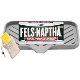 Fels-Naptha Laundry Detergent Bar Soap and Stain Remover Set with 5-ounce Fels-Naptha laundry bar a soap holder and a sisal soap bag