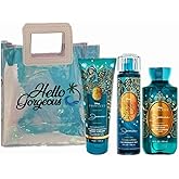 JASMINE - White Barn - Bath Body/Work - PRINCESS- 3 Piece Bundle - Premium Beauty - Full Size and Hello Gorgeous Gift Bag (Packaging May Vary)