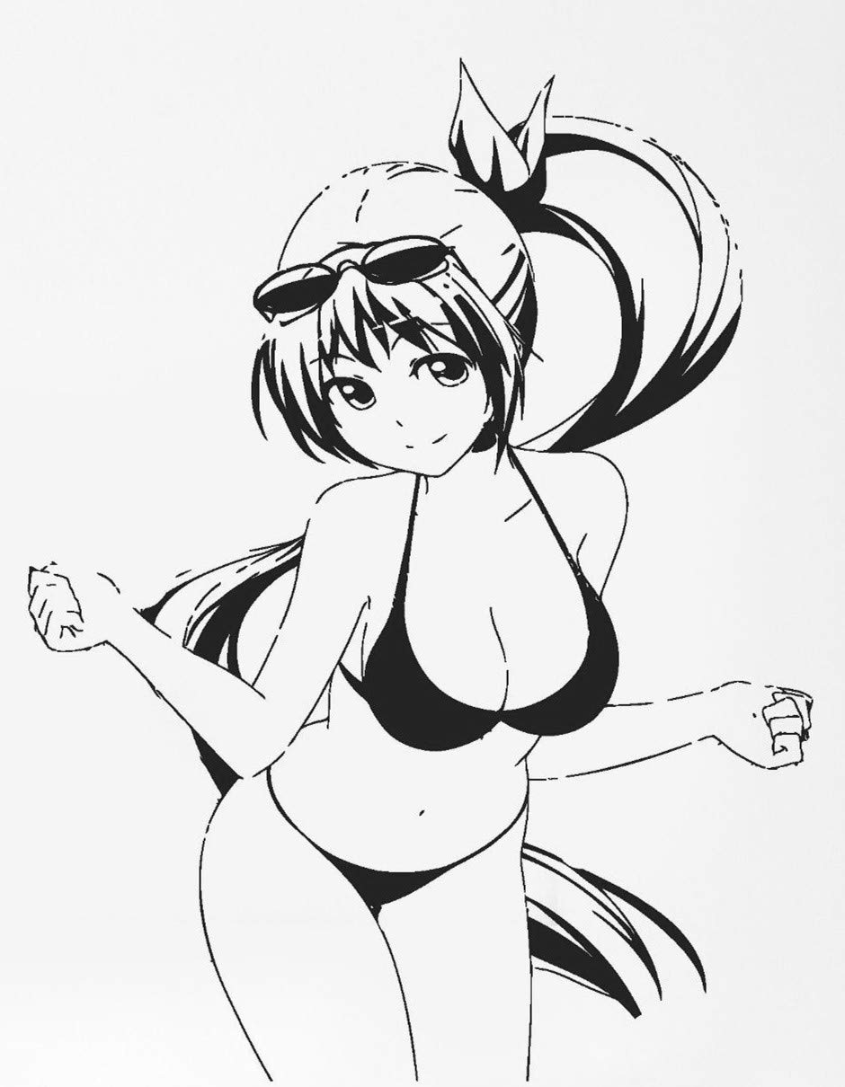 Amazoncom Anime Sexy Hot Girl Teen Cool Transfer Tattoos