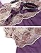 Avidlove Women Sexy Lingerie Halter Irregular Outfits Babydoll Set Lace Chemise Purple M