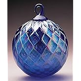 Glass Eye Studio Cobalt Diamond Facet Classic Ornament (September)