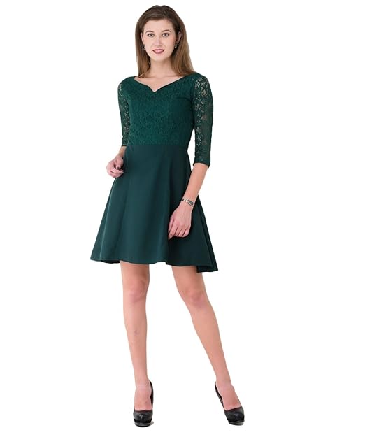 green one piece dress