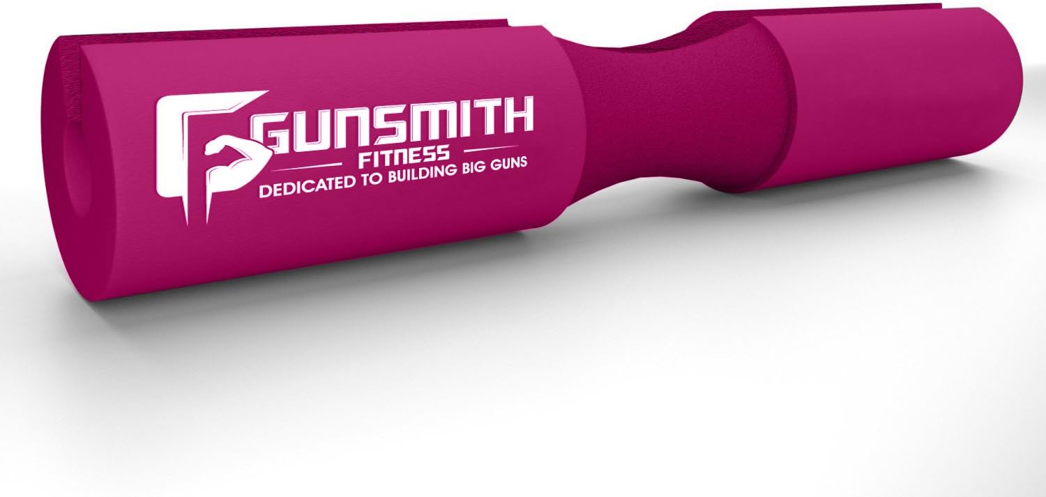 Gunsmith Fitness Next Gen Barbell Squat Pad - Support Sponge for Squats, Lunges and Hip Thrusts. Comfortable Neck & Shoulder Protection, With Securing Straps & Carry Case