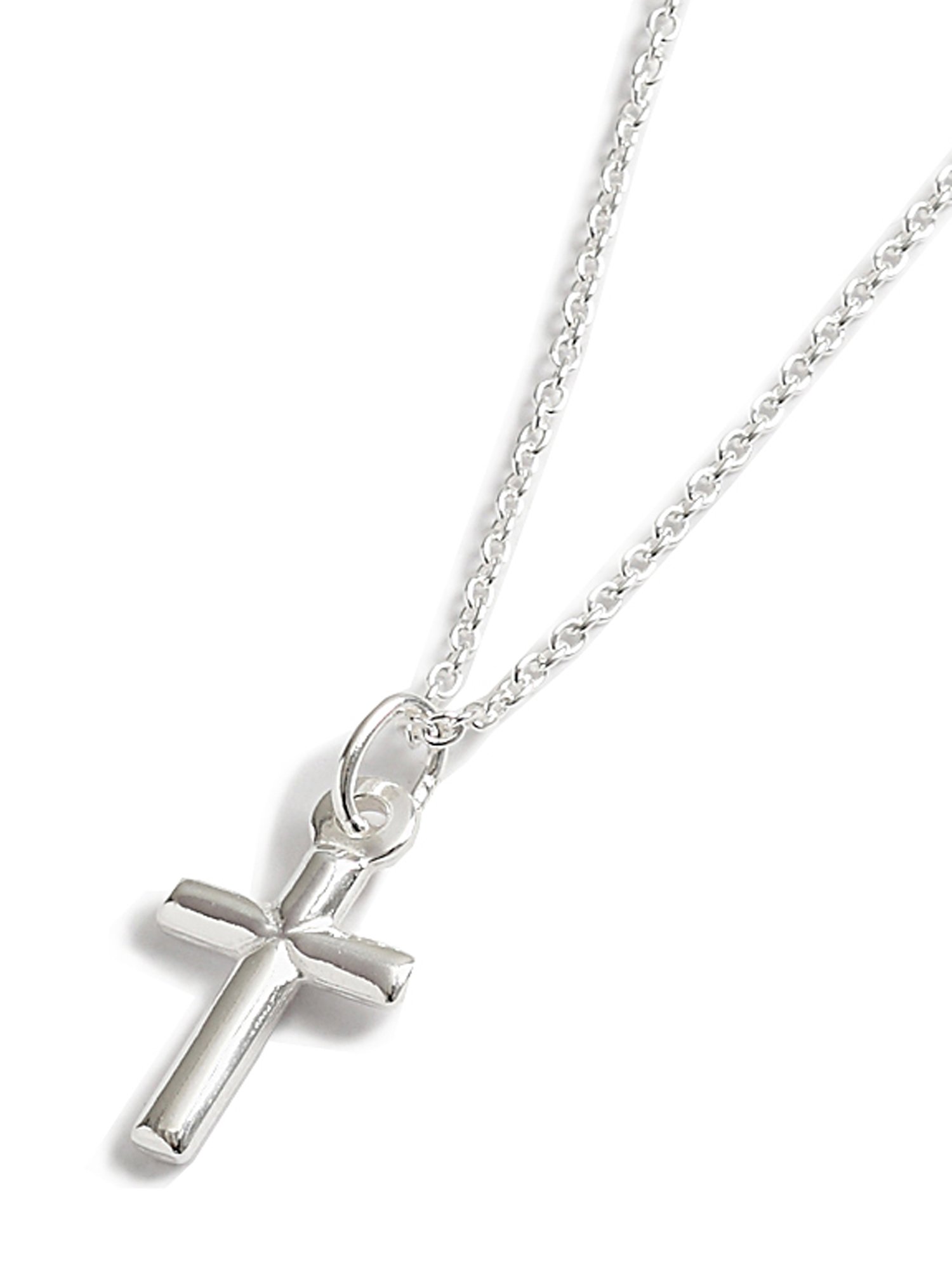 First Communion Gift Tiny Sterling Silver Cross Pendant Christening Present
