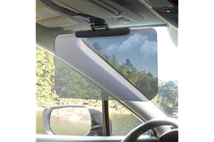 JAWPLOY Sun Visor Extender for Cars, Car Sun Visor, Universal Anti-Glare Polarized Car Sunshade Visor Extender, Big Size Adjustable Visor Extension for Safe Driving, UV400 Protect from Glare/UV Ray