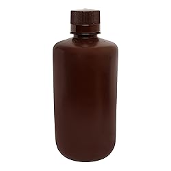 EISCO Reagent Bottle, Amber, 1000mL - Narrow Mouth