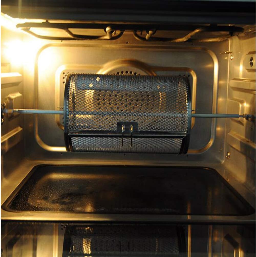 Acero Inoxidable Horno Asado Cesta 8 Pulgadas Asador Parrilla Eléctrica  Basket Asar Jaula Giratoria Hornear Parrilla Jaula De Mimbre Para Frijoles Horno  Eléctrico De Café De Cacahuete Barbacoa Con Barbacoa y comedor