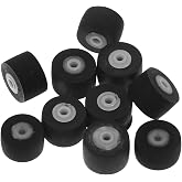 WOONEKY Cassette Player Pinch Roller Replacement 10 Pack Rubber Pressure Roller for Recorder Drive Repair Portable Audio Radio Maintenance 0.39 X 0.39 X 0.23 in