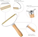 MOTONG Lint Remover Copper Blade Wooden Handle Fuzz Shaver view 3