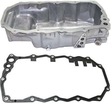 Amazon Com Engine Oil Pan For Dodge Neon 03 05 Pt Cruiser 03 10 Set Of 2 With Oil Pan Gasket Automotive