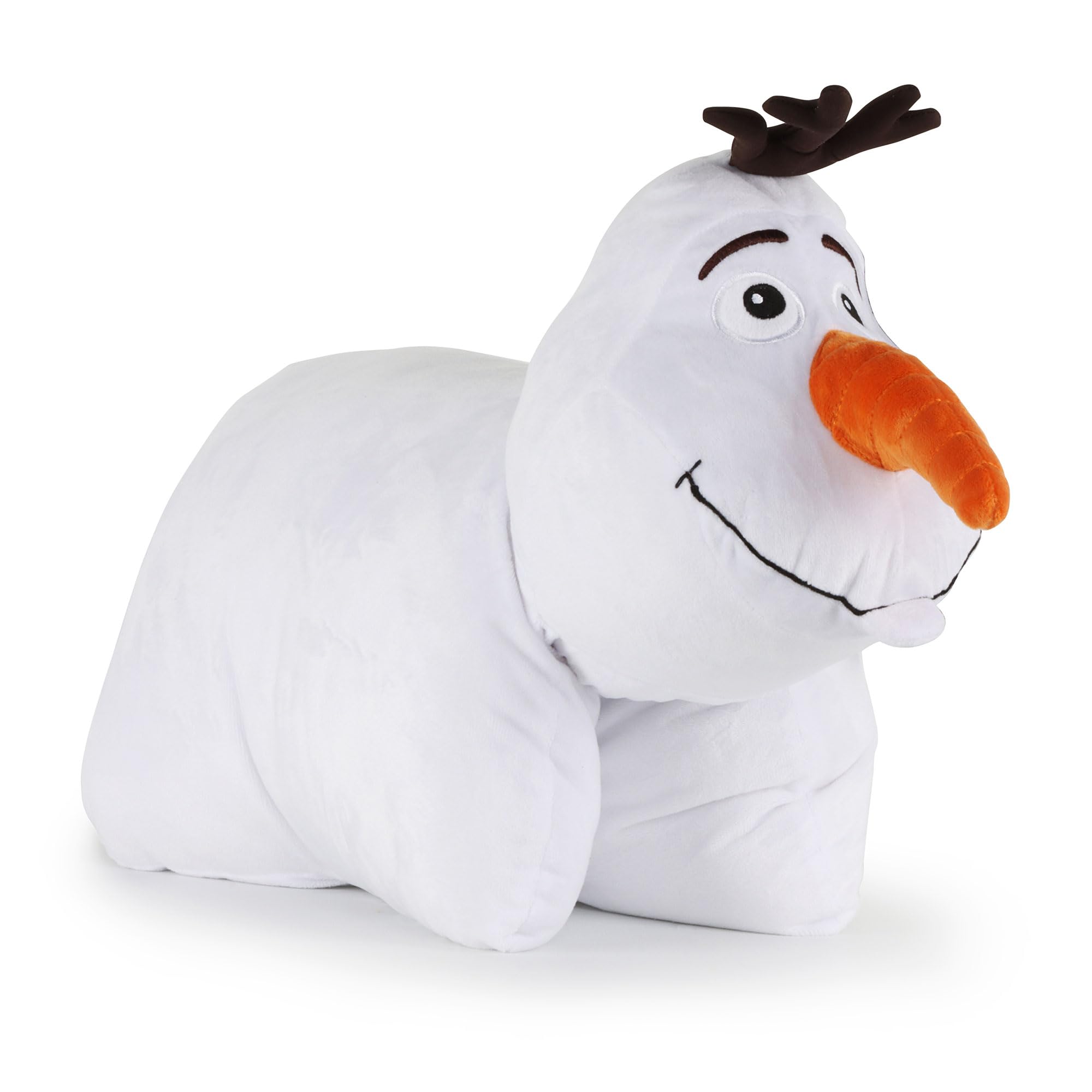 Disney Frozen Olaf 2-in-1 Plush Pillow Pal - Ultra Soft Multipurpose Cushion with Strap Closure, Huggable Plushie for Kids’ Bedroom, Trip, and Sleepovers — image 1