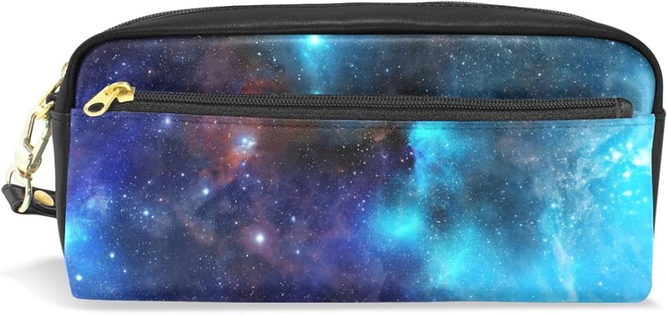 Amazon プラ Pula メイクポーチ コスメポーチ ペンケース 化粧品いれ ポーチ レディース 収納 雑貨 かわいい宇宙柄 星柄 星空 星雲 ネイビー ブルー パープル 超軽量 機能的 使いやすい 携帯 便利 収納ケース ペンケース 文房具 オフィス用品