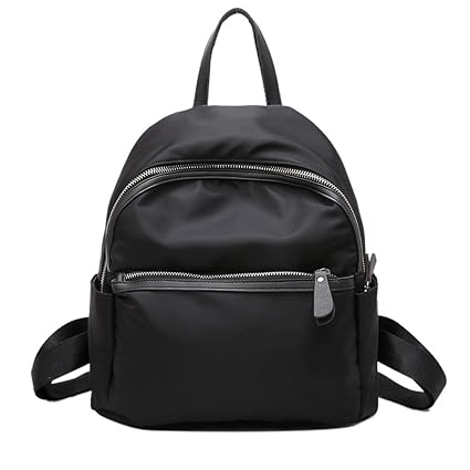 mochila polipiel negra mujer