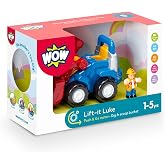Wow Toys Lift-It Luke &ndash; Friction Powered Forklift Toy with Driver Figure | Toddler Construction Vehicle Toy Ages 1.5&ndash;5 Years