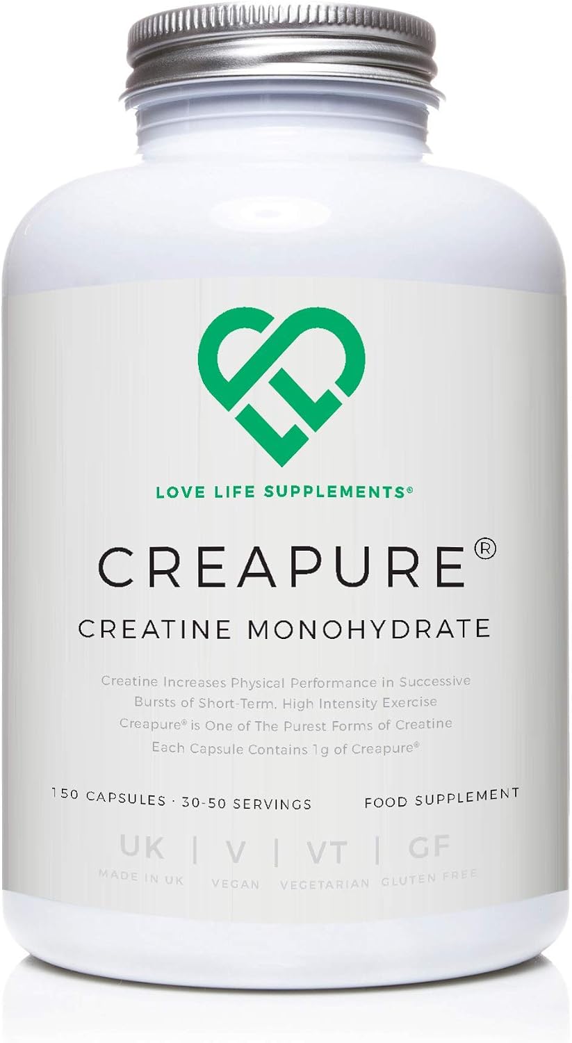 Creapure® Creatine Monohydrate Capsules (1 Gram per Capsule), 150 count (Pack of 1)