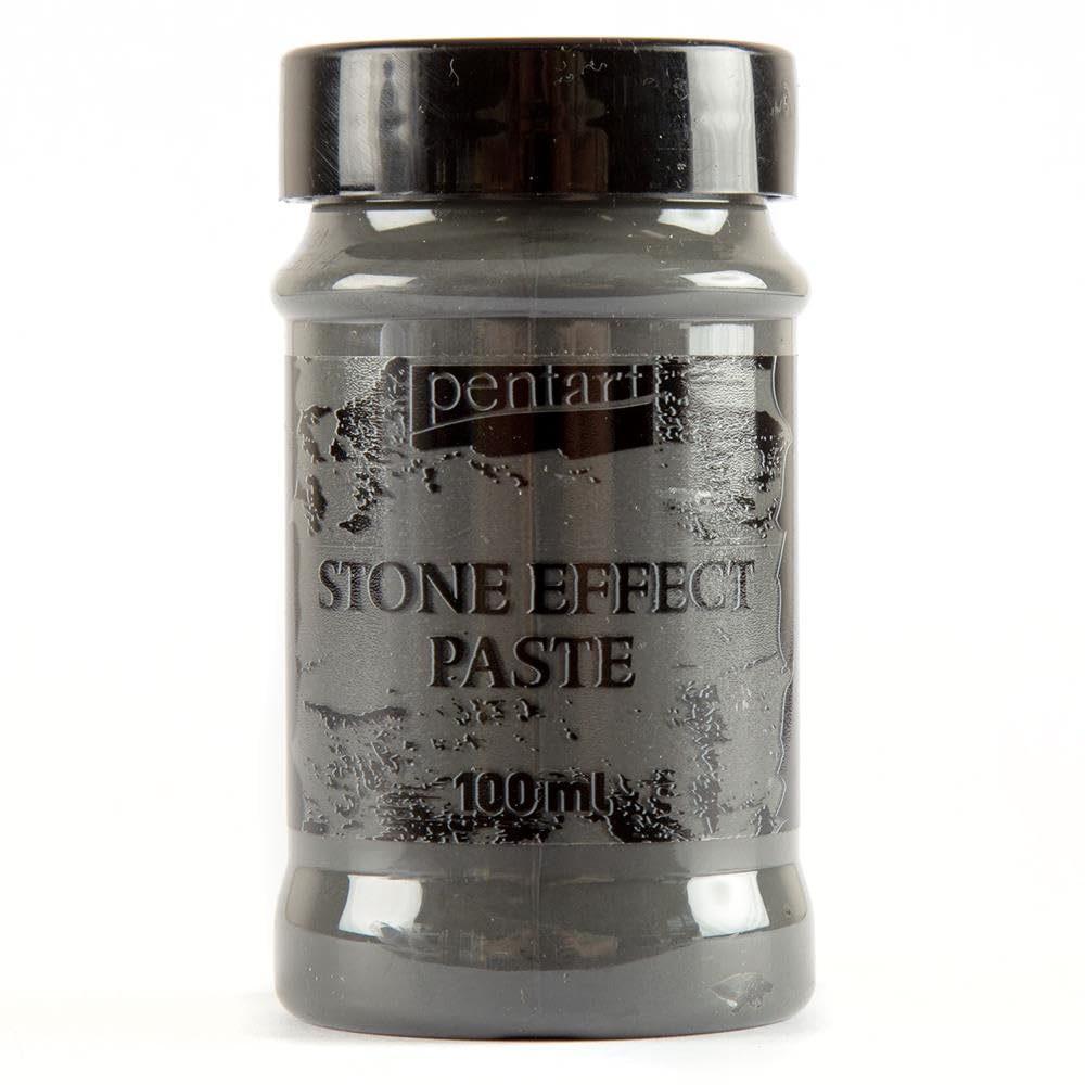 Pentart Stone Effect Paste 100 ml antharacite, one
