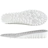 Height Increase Insoles-Elevator Insoles for Men Wowen-4D Cloud Insoles-Super Soft Comfort Memory Foam Heel Lift Inserts (Grey | Heel Height: 3.5 Cm, Men: US 8-12)