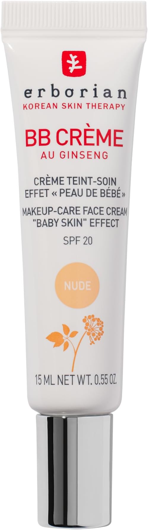 Erborian BB Cream With Ginseng Nude 15 ml - 5 in 1 SPF20 Baby Skin