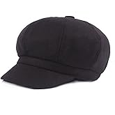 Women Vintage Newsboy Cabbie Peaked Beret Cap Warm Baker Boy Visor Hat Flat Cap