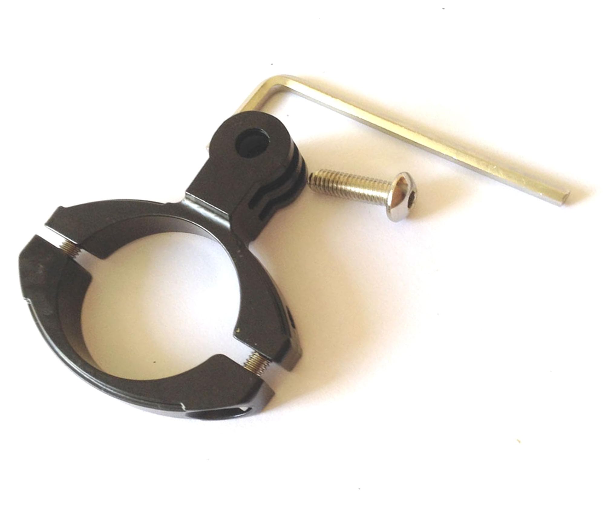 31.8mm Aluminum Alloy Bicycle Bracket Handle-bar Bike Stand Holder Mount-ing Inner Diameter 3.5cm Lengthen Parts Bicycle Clip Lengthen-ing Fittings For GoPro HD Hero-2-3-1 Series Action Sport Cameras