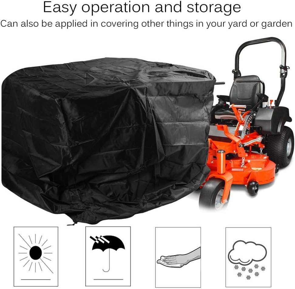 Comots Housse Pour Tondeuse A Gazon En Polyethylene Impermeable Et Anti Uv Pour Tracteur De Jardin Avec Sac De Rangement Isita Com Mx