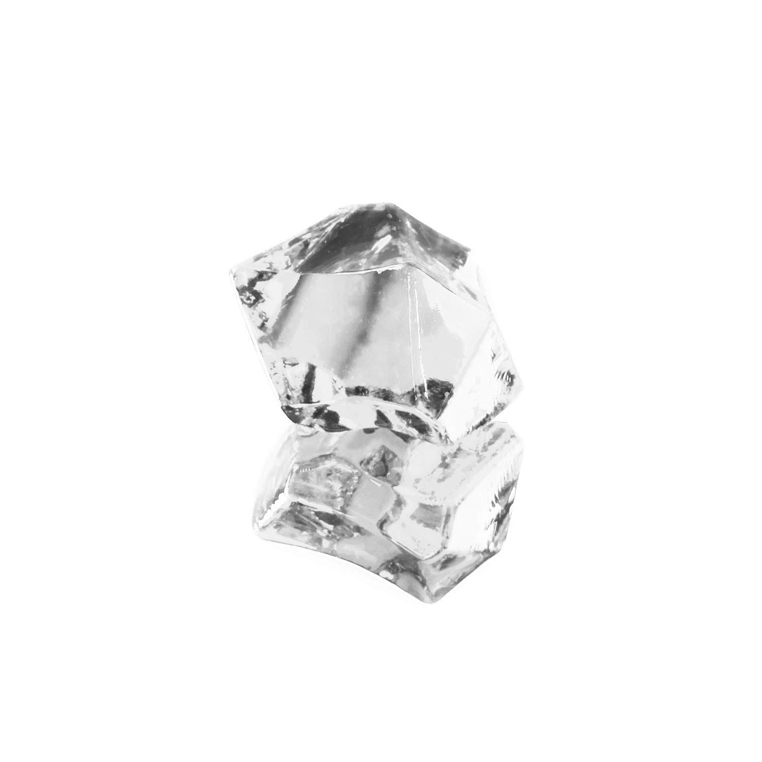 Super Z Outlet 3 Pound Bag Clear Fake Ice Cubes Acrylic Rock Diamond Crystals Treasure Crushed Gems for Vase Fillers, Table Scatter, Birthday Decoration Favor, Event, Wedding, Arts & Crafts