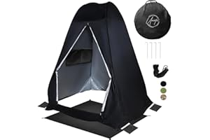 UNINETIC Pop Up Large Privacy Tent - 7ft Tall - Oversized Strong Camping Toilet Tent- Portable Camp Shower Pod w/Hooks- Porta Pod- Outdoor Bathroom, Potty, Changing Private Room