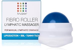 BRUIZEX Lymphatic Drainage Massager, Massage Roller Ball, Fibro Body Roller for Fibrosis Treatment, Liposuction, 360 Lipo, Tummy Tuck & BBL Post Surgery Recovery