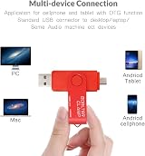 BORLTER CLAMP 128GB OTG USB Flash Drive Dual Micro USB for Android Phone Tablet view 2
