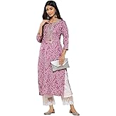 Jaanvi fashion Women Bandhani Embroidered Mirror Work Cotton Kurta – Ethnic Wear, Casual & Festive, Comfortable & Stylish