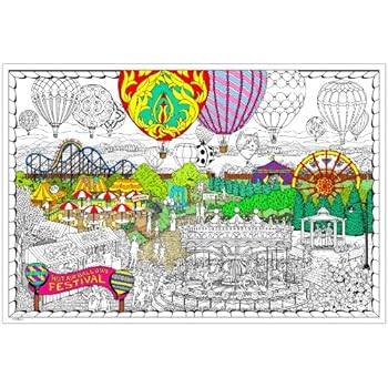 Amazon.com: Balloon Festival- Giant Wall Size Coloring Poster - 32.5" X 22" (Great for Kids 