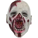 BEENODI Scary Zombie Mask Halloween Creepy Vampire Costume for Adult, Gaping Mouthed, Latex Material,Durable, Elastic,Suitable for All Kinds of Masquerade Parties