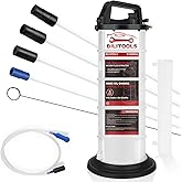 BILITOOLS 9L Pneumatic Oil Extractor Pump for Automotive Engine Oil Change | 2.4 Gallon Automotive Oil Vacuum Pump Fluid Extractor Air Compressored for Boat Marine Jetski ect.