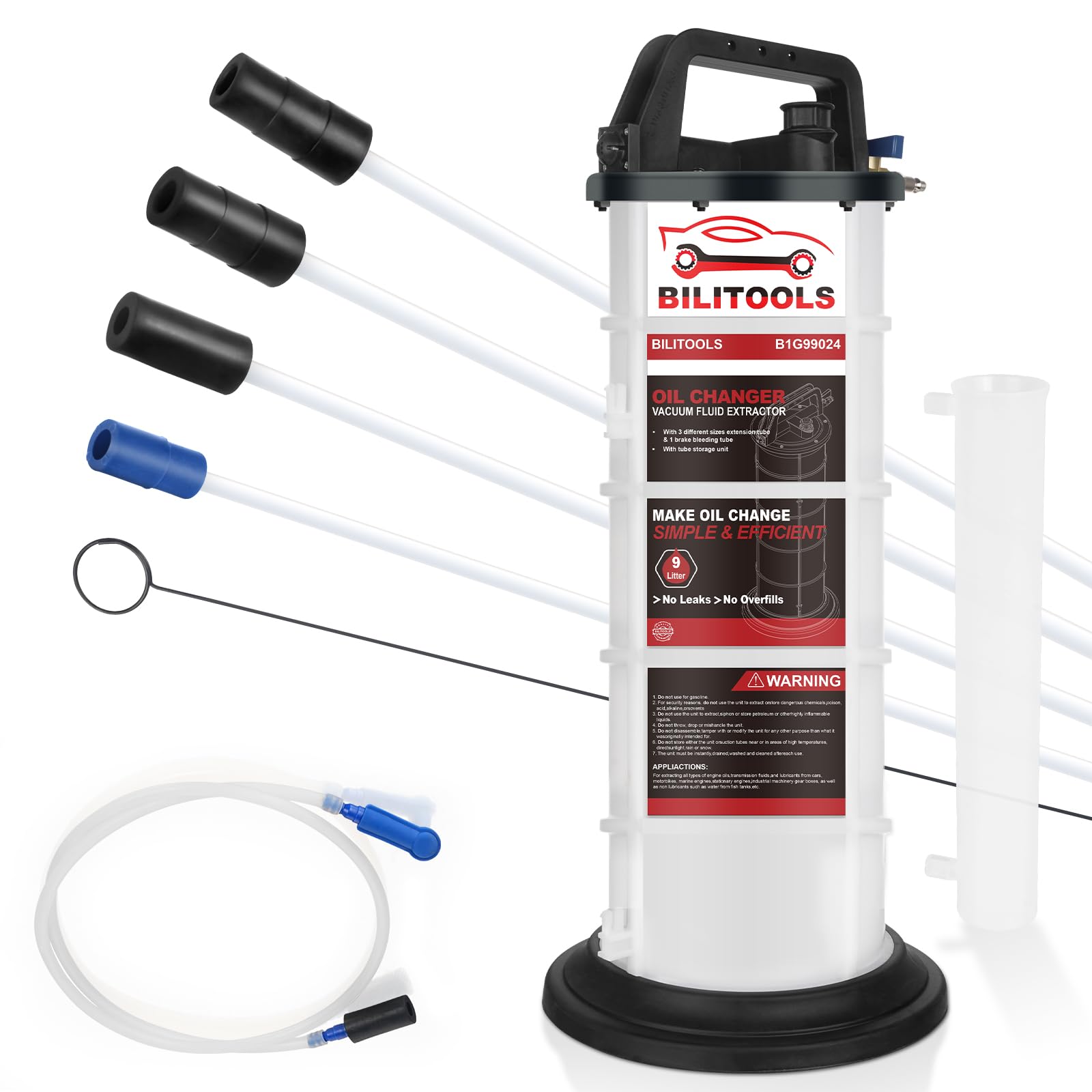 BILITOOLS 9L Vacuum Oil Pump Extractor Air Operated