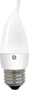 GE Lighting 36748 Dimmable LED 7-watt (45-watt Replacement), 500-Lumen Candle Light Bulb with Medium Base, Soft White, 1-Pack