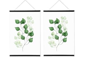 WITCOLOR Magnetic Poster Hanger Frame, 20" Wide Magnetic Hanging Frames 20x28 20x30 20x20 20x16 20x24 Magnet Poster Holder for Wall Hang Poster (Black, 2 Pack)